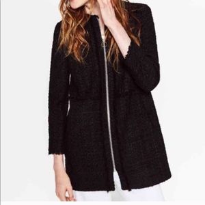 New Zara woman boucle Coco jacket coat